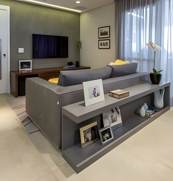 Estofados de Design Moderno Melbourne com Prateleiras em Mdf - Image 11