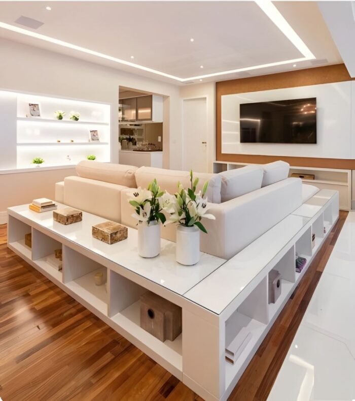 Estofados de Design Moderno Melbourne com Prateleiras em Mdf - Image 14