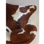 Poltrona, Cadeira Egg Pele Natural - Image 3