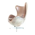 Poltrona, Cadeira Egg Pele Natural - Image 6